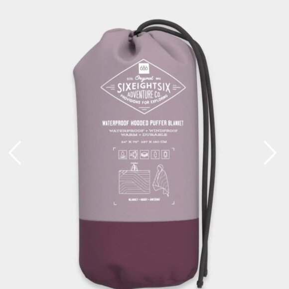 686 Waterproof Hooded Puffer Blanket (Mauve) - Picture 2 of 3